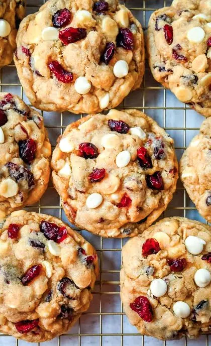 White Chocolate Oatmeal Cranberry Cookies (dozen)